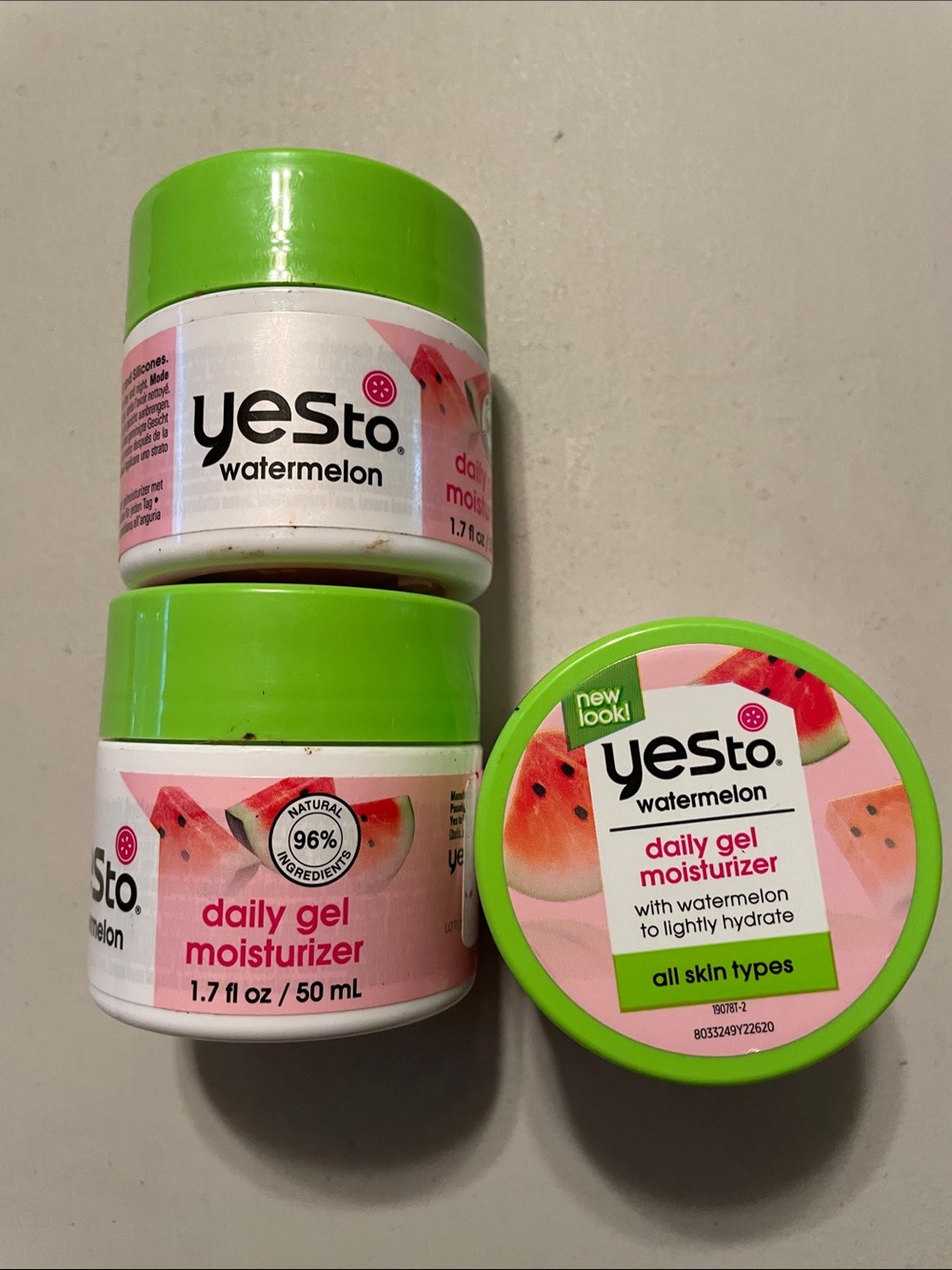 Watermelon Daily Gel Moisturizer - Green Yesto New Bundle X3